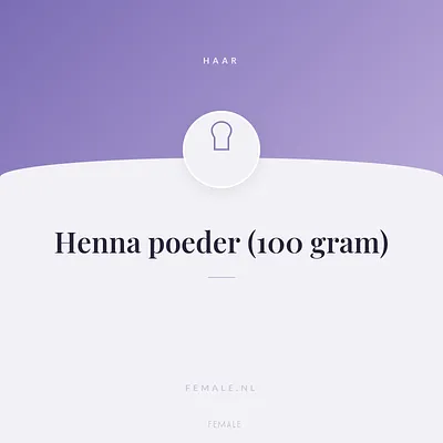 Henna poeder (100 gram)