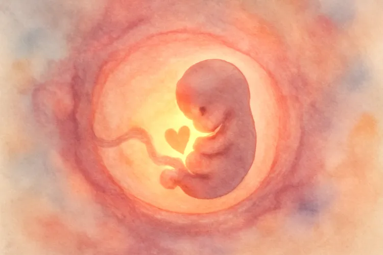5 weken zwanger: het hartje begint zich te vormen