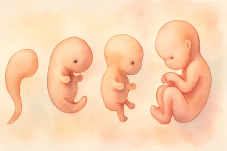 9 weken zwanger: van embryo naar foetus