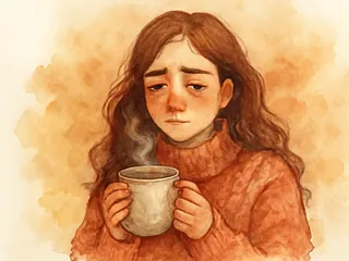 Dag 22 menstruatiecyclus: oestrogeen daalt, eerste PMS-klachten