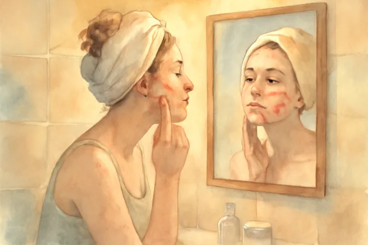 Dag 24 menstruatiecyclus: huiduitbraken en emotionele gevoeligheid