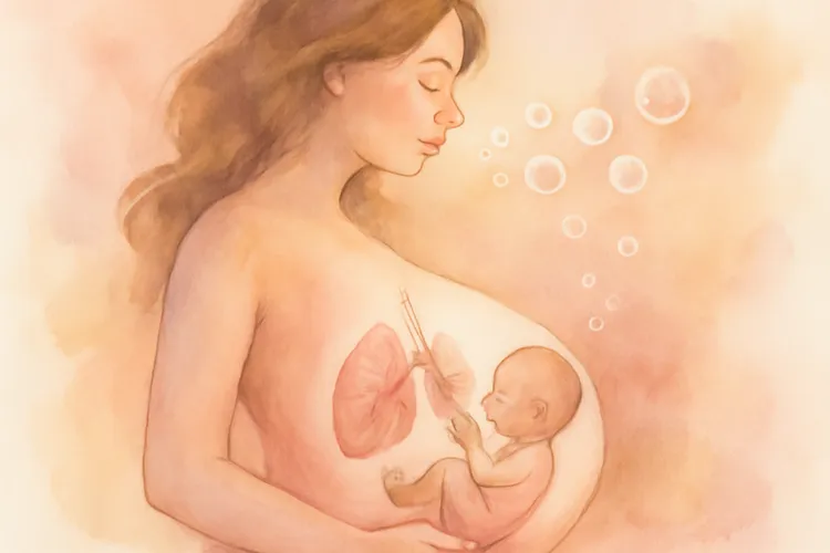 32 weken zwanger: je baby oefent met ademhalen