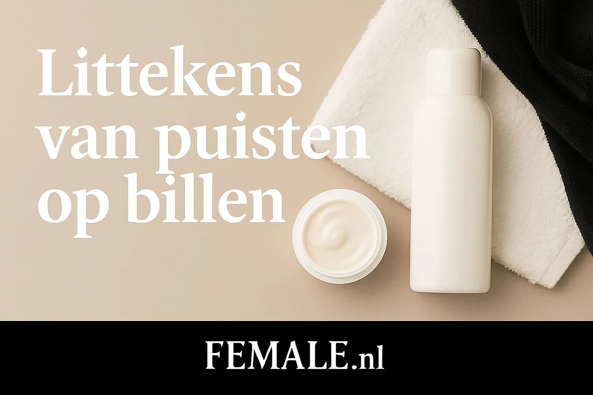Littekens van puisten op billen