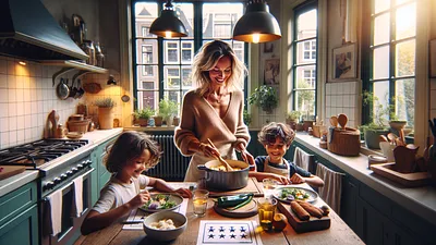 Chrissy Teigen's kinderen geven sterren aan haar kookkunsten